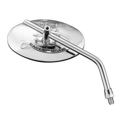 Highway Hawk H91-782Y Zrcátko LTR Oval P Yamaha chrom 1ks